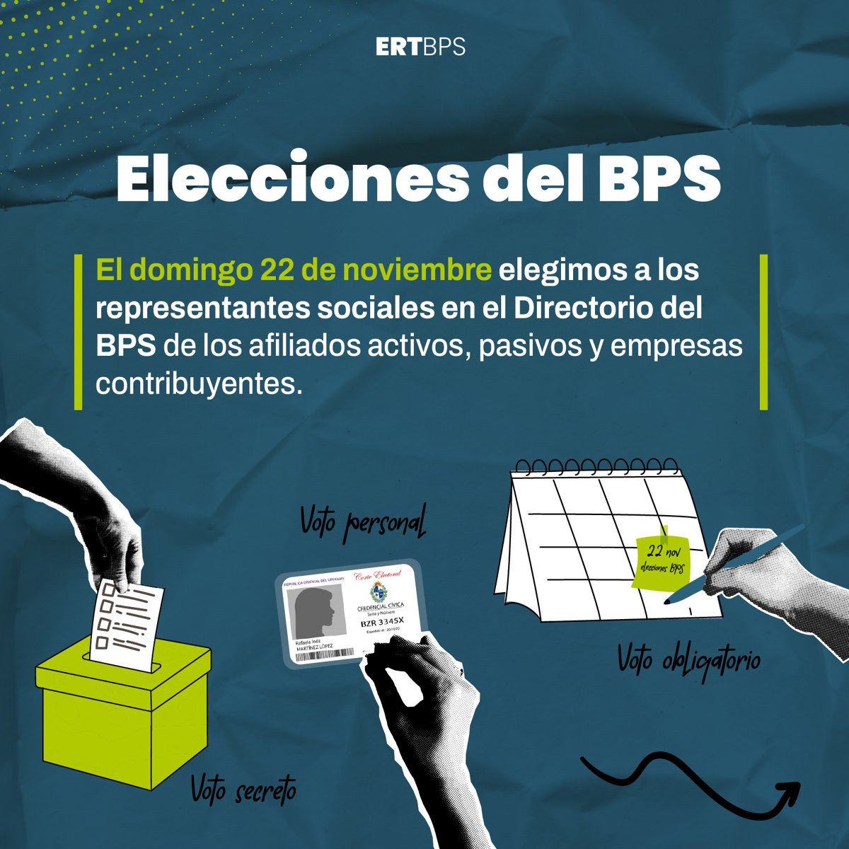 Elecciones del BPS: el domingo 22 de noviembre elegimos a los representantes sociales en el Directorio del BPS